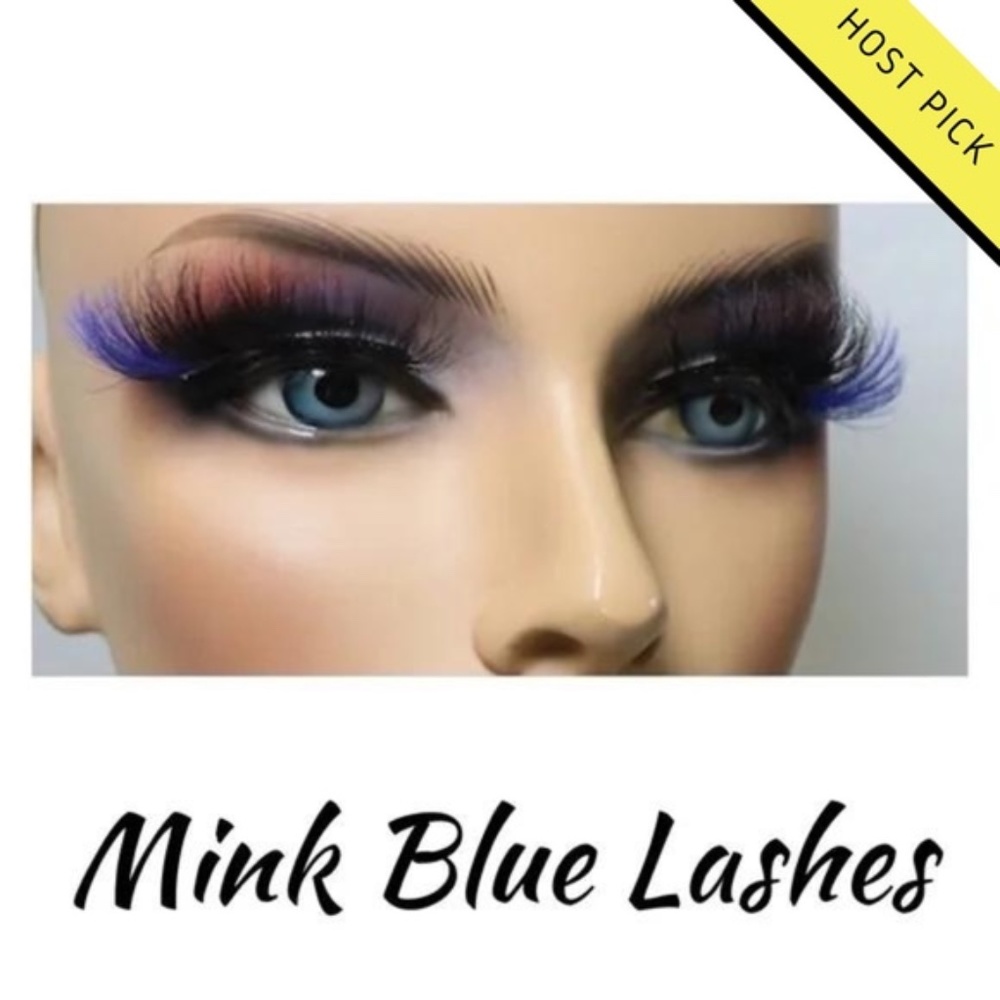 Mink Blue Lashes - Dramatic Blue Ombre False Eyelashes